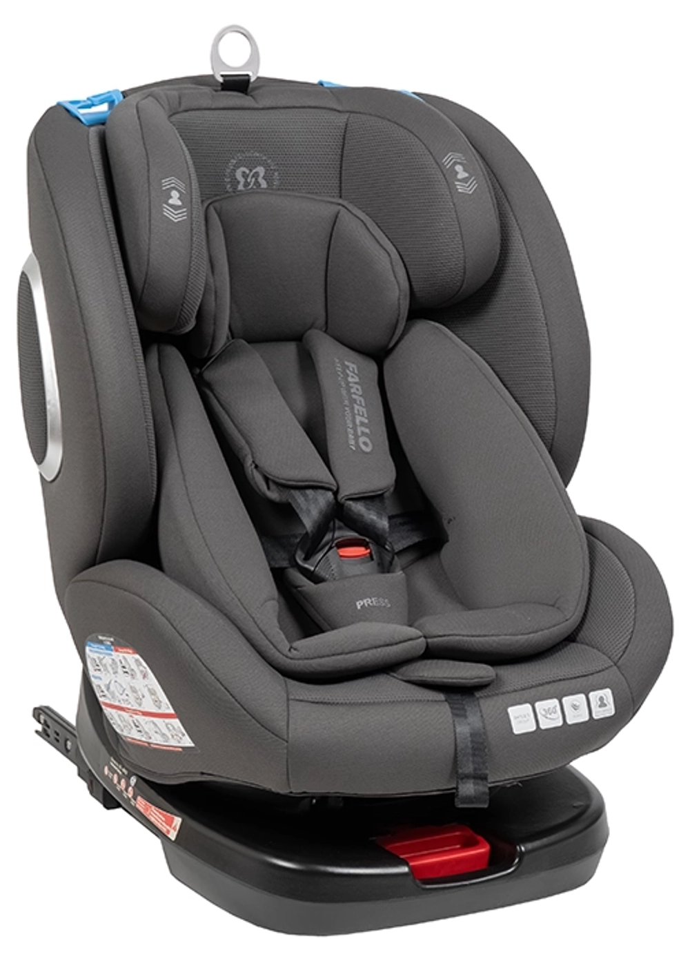 Автокресло детское ISOFIX YB102A NEW (Graphite/Графитовый YB102A)