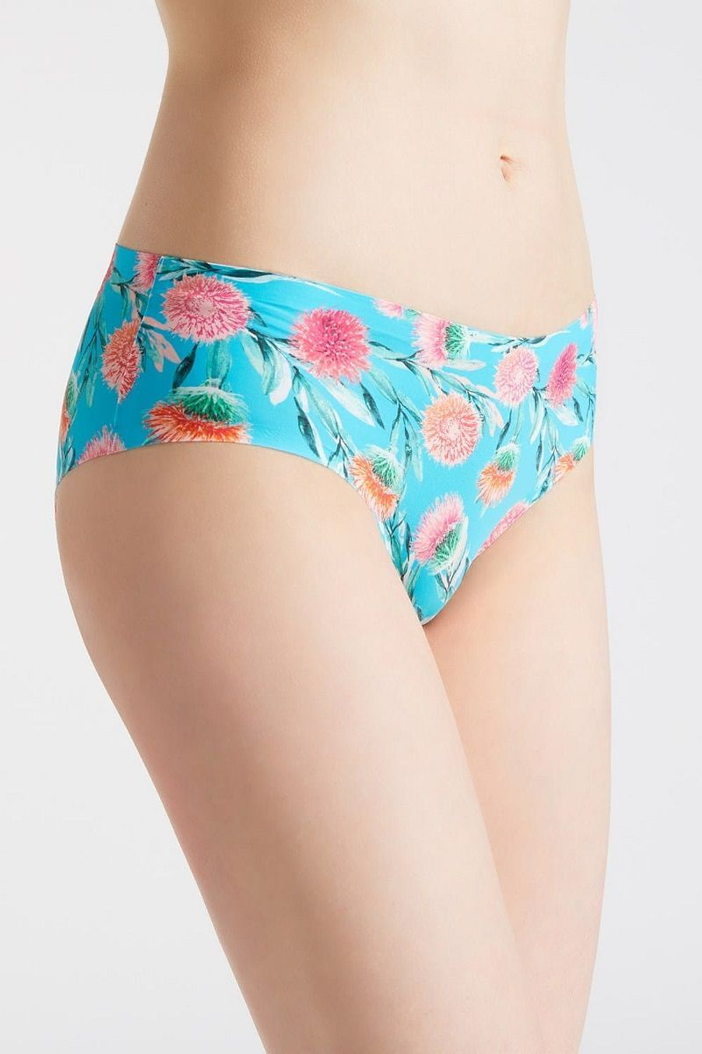 Трусы Spikes с принтом в виде чертополоха (Размер: L) (Цвет: голубой)