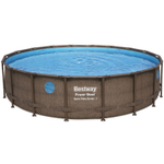 Каркасный бассейн Bestway Steel 56977 (549х122 см) с картриджным фильтром, лестницей и защитным тентом