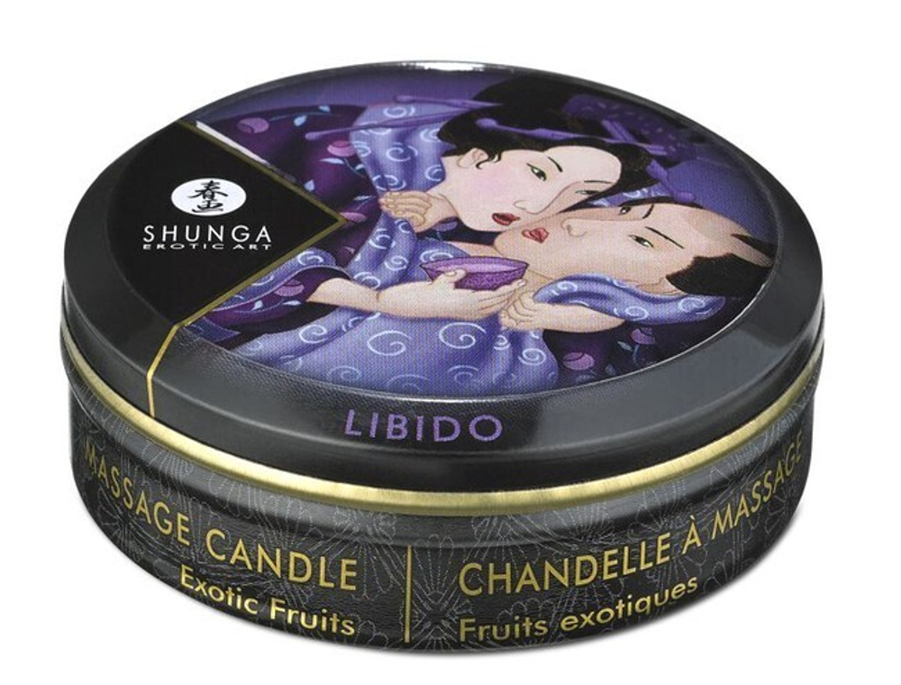 Свеча-массажное масло Libido (экзотические фрукты) 30 мл (Цвет: белый)