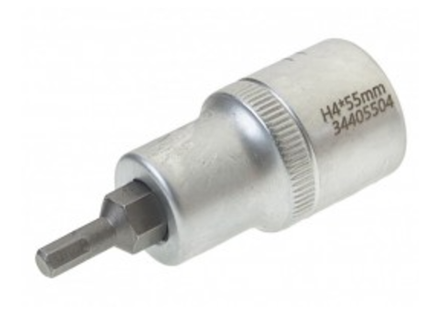 Головка-бита 6-гранная 4мм 1/2" (L-55мм) ROCKFORCE RF-34405504