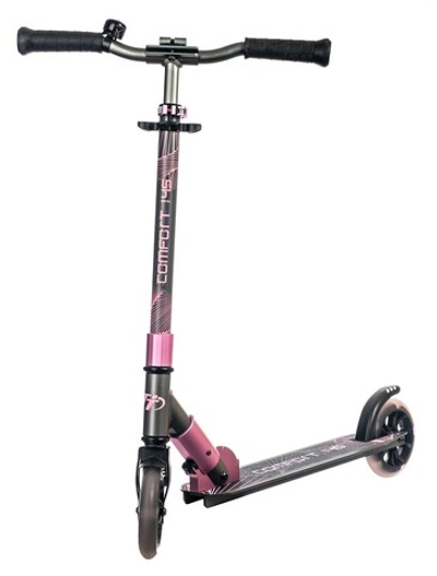 Детский самокат Tech Team ​145 Comfort 2021 (5+) розово-серый