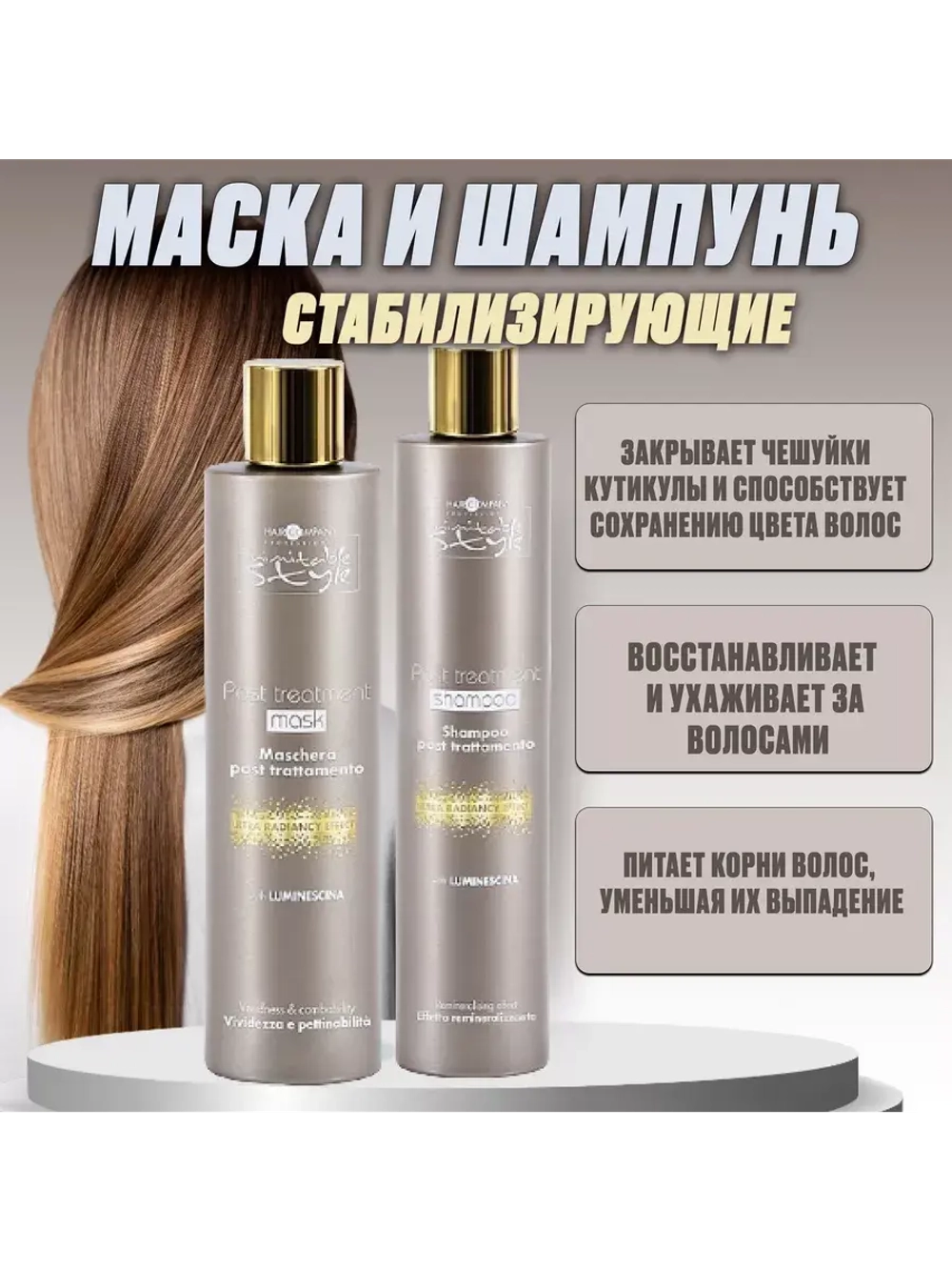Набор шампунь и маска стабилизирующие Inimitable Style