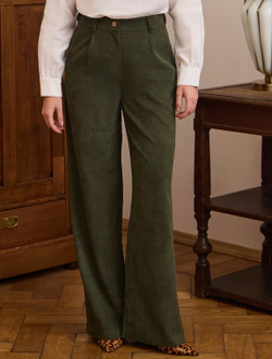 Брюки палаццо вельветовые