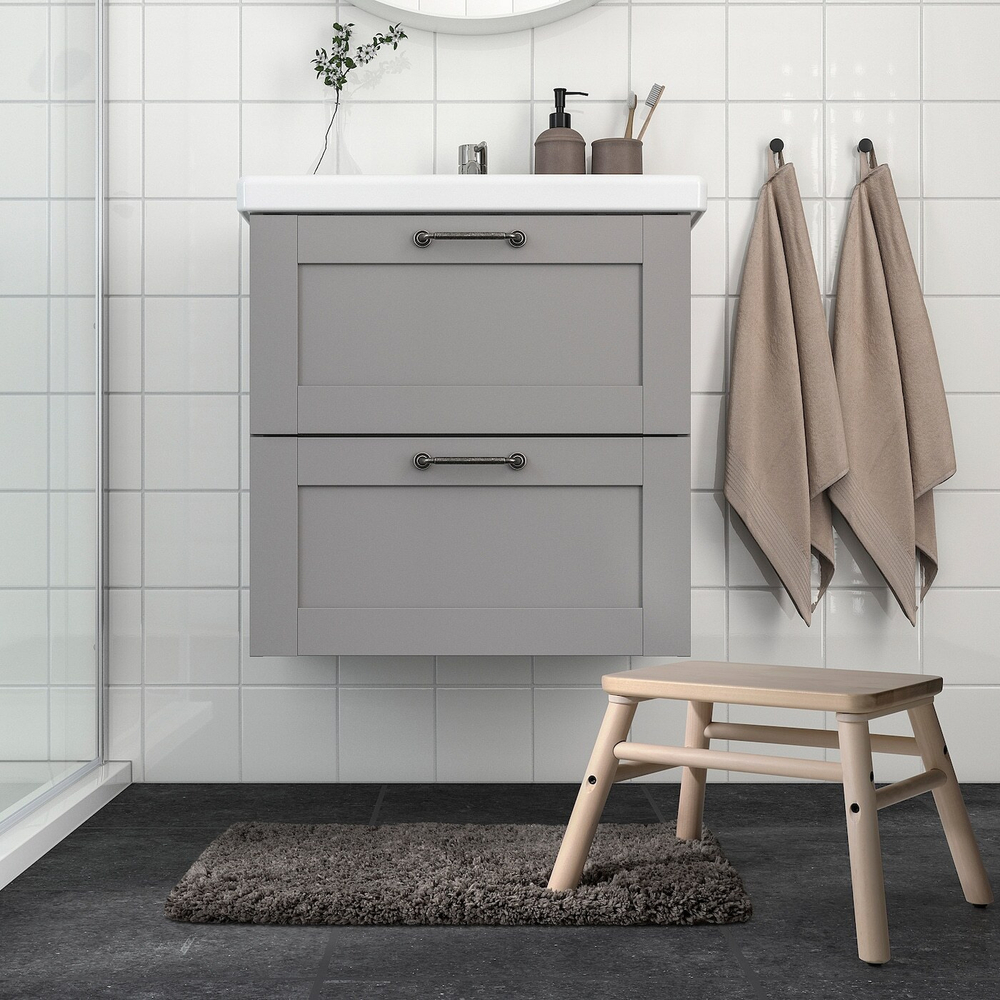 Коврик для ванной IKEA ALMTJARN (АЛЬМТЬЯРН), Бежевый, 40х60 см