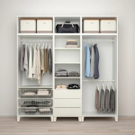 Гардероб - IKEA PLATSA, 57x220x231 см, белый ПЛАТСА ИКЕА