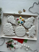 Имбирные пряники новогодние 2025 раскраска