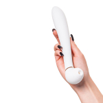 Белый вибратор с вакуумной стимуляцией 23см ToyFa Flovetta Jasmine 457714