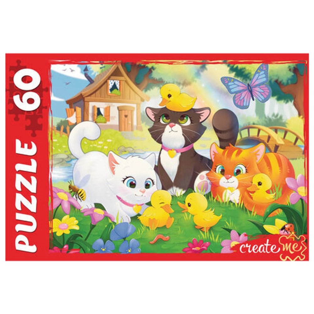 Пазл картонный "МАКСИ-ПАЗЛЫ", АССОРТИ, 180х125х40 мм, РК