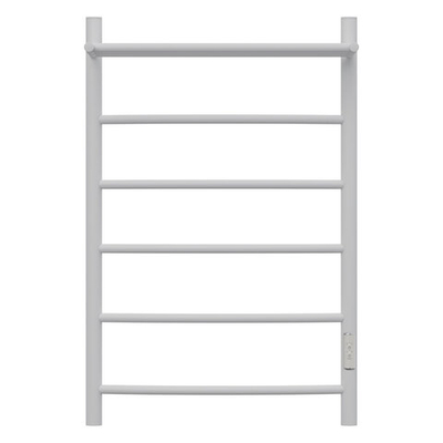 Полотенцесушитель электрический Point Афина PN04858PW П5 500x800 с полкой, диммер справа, белый