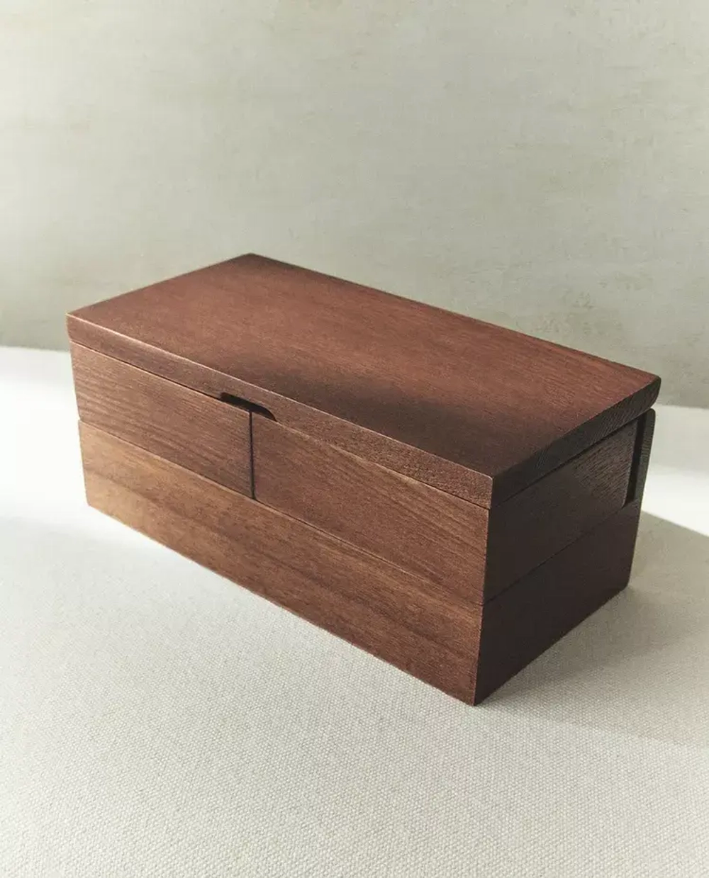 ZARA HOME ПРЯМОУГОЛЬНАЯ ДЕРЕВЯННАЯ ШКАТУЛКА ДЛЯ ДРАГОЦЕННОСТЕЙ, КОРИЧНЕВЫЙ