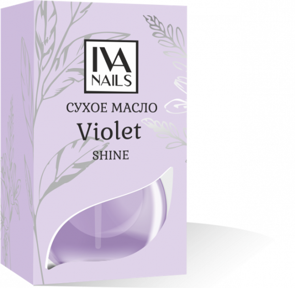 Сухое масло IVA nails Violet с шиммером 12 ml