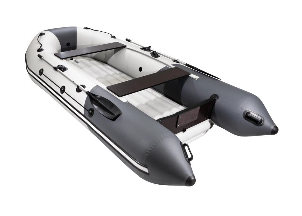 Лодка Таймень NX 3600 НДНД PRO, 3600*1680*465 мм., цвет серый - графит