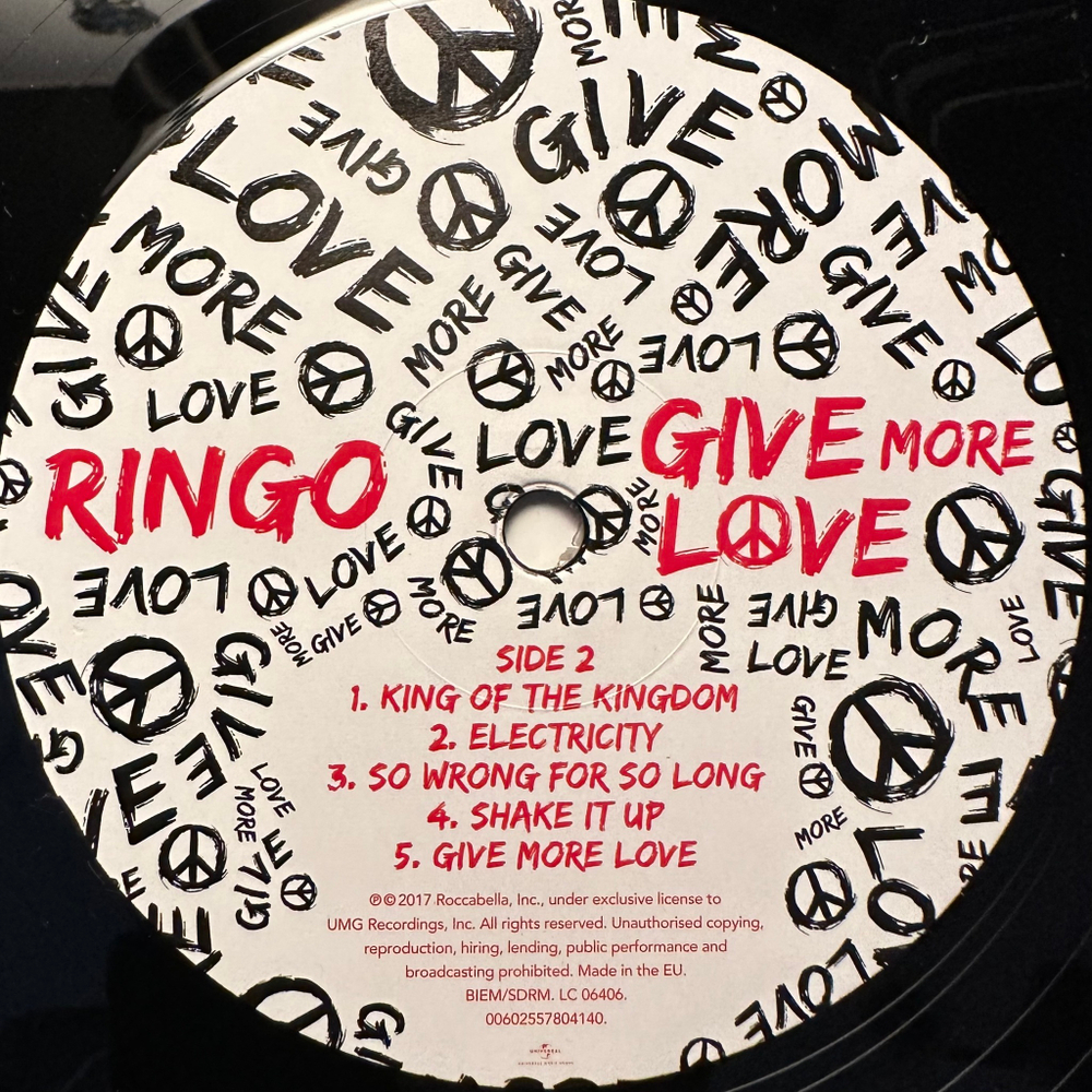 Ringo - Give More Love (Европа 2017г.)