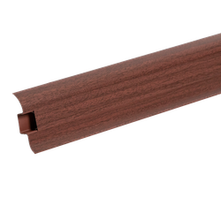 Плинтус ПВХ Идеал Комфорт 346 Махагон 2200х55х22 мм