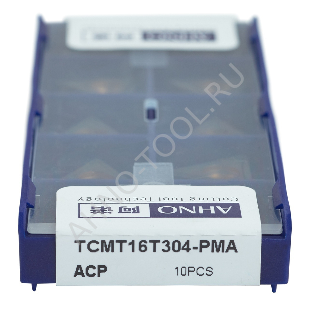 Пластина твердосплавная ISO TCMT16T304-PMA ACP20E AHNO по стали, получистовая