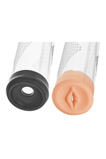 Прозрачная вакуумная помпа с манометром Deluxe Penis Pump