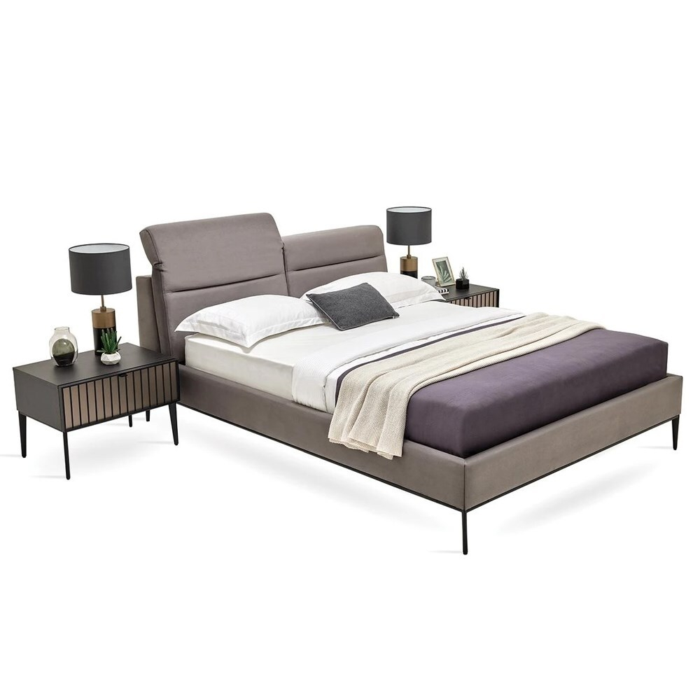 Кровать с изголовьем 180x200 ENZAHOME RIGA EH60822