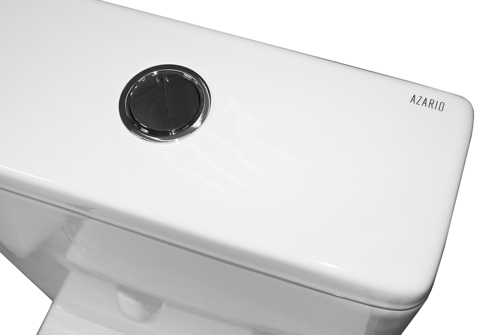 Azario Joy (Торнадо Скрытое) напольный безободковый унитаз в комплекте с бачком и сидением микролифт и арматурой. Размер 620x365x805 мм (2 места)