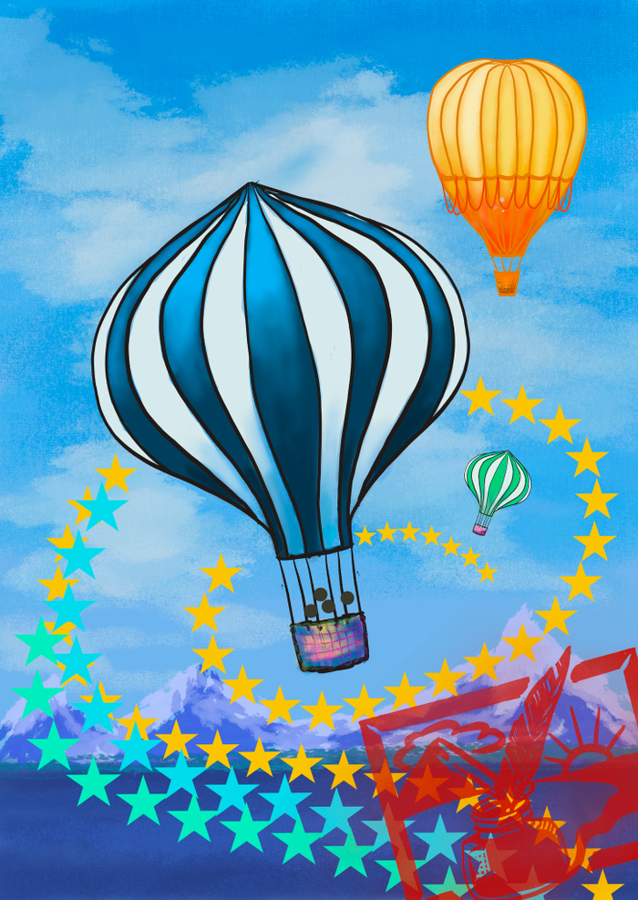 Изображение "Синий воздушный шар"