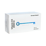 Витамин Д3 /Greenflash Vitamin D3 2000 ME, 60 капсул по 700 мг