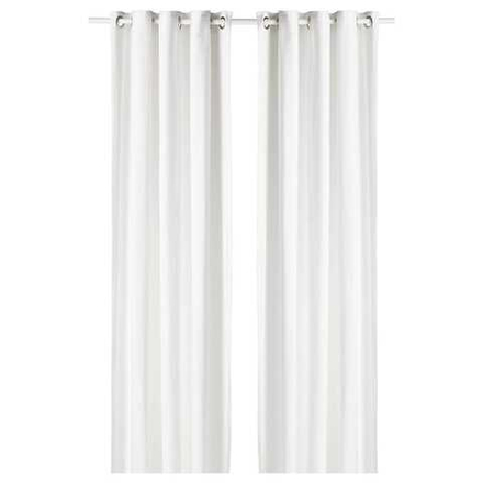 IKEA MOALINA  (ИКЕА МОАЛИНА)  -  Штора, 2 шт, белая, 145x300 см