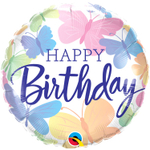 Шар Фольгированный Бабочки акварель (Ассорти)