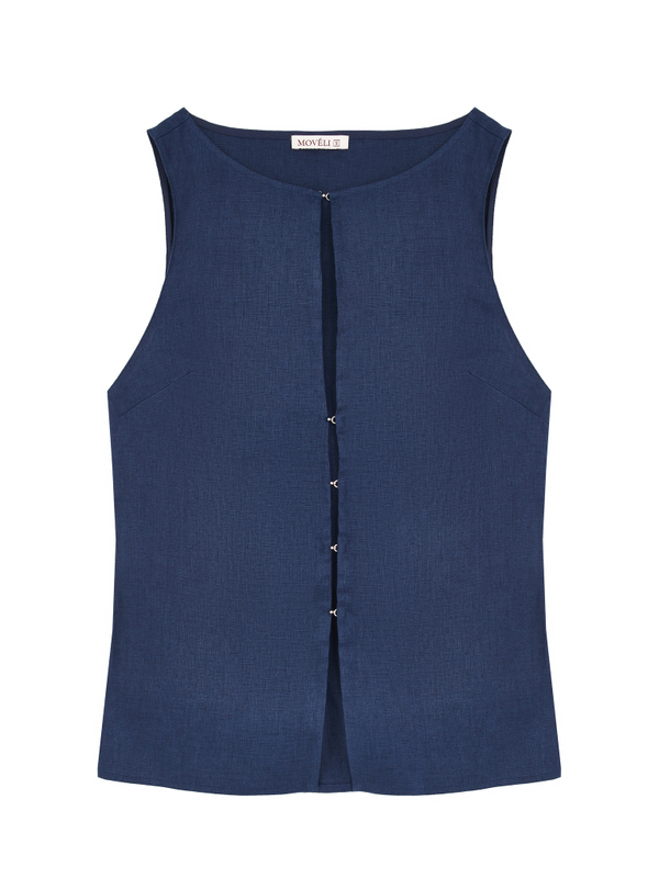 Vest AURA dark blue color