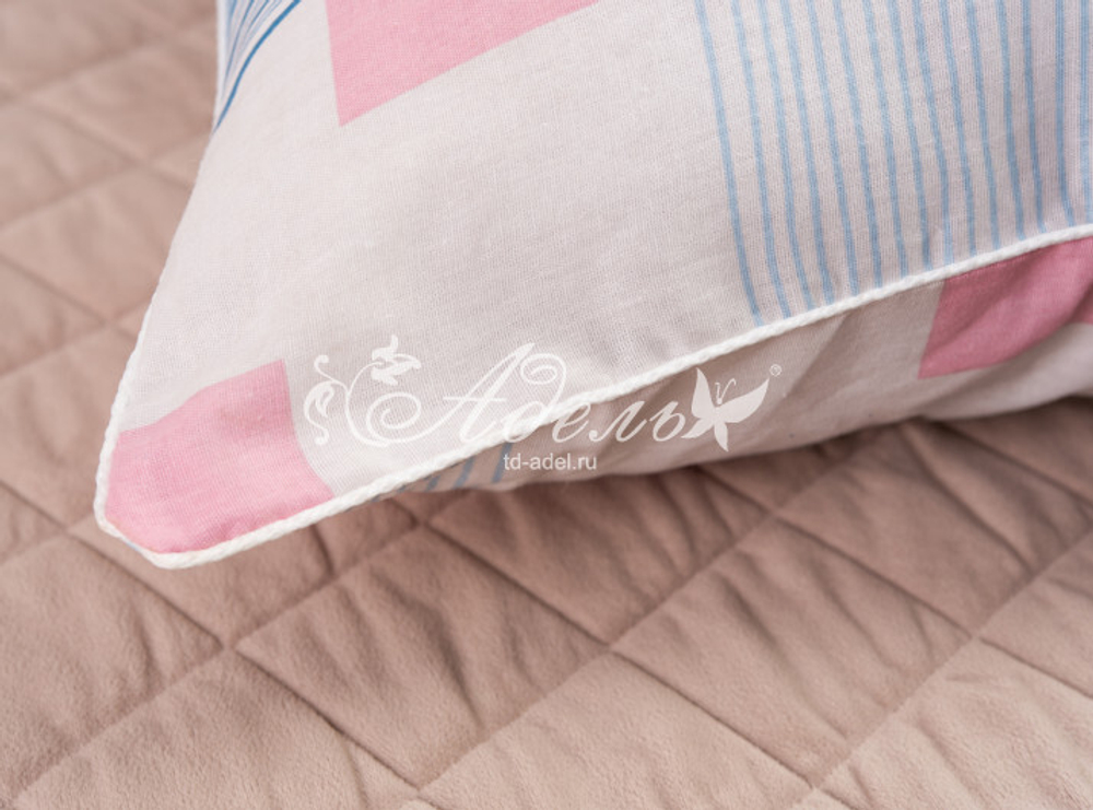 Подушка "Файберфлекс" бязь 38*58 (300г)файберфлекс,х/б кант,пакет с пл.ручкой(Н) pod00694