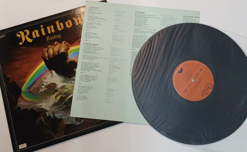 Винтажная виниловая пластинка LP Blackmores Rainbow Rising (Japan 1976) (No Obi) NM