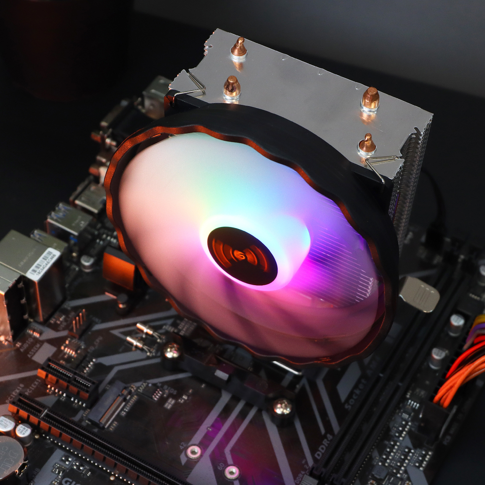 Кулер для CPU TESLA 920RGB, 1х120мм, 1600rpm, 3-pin, Al+Cu, серебристый-черный-белый/FRGB, 47CFM, 23дБ, 2-PIPE(прямой контакт), TDP 135Вт, INTEL 1700/1200/115x/775/1366, AMD AM5/AM4/AM3(+)/AM2(+)/FM2(+)/FM1/754/940/939 (TSL-920-RGB)