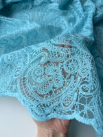 Вышивка с пайетками (Голубая)