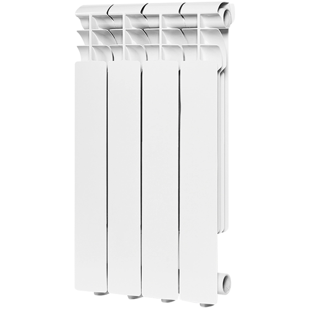 Радиатор алюминиевый ROMMER Profi 500 - 4 секции (подключение боковое, цвет белый)