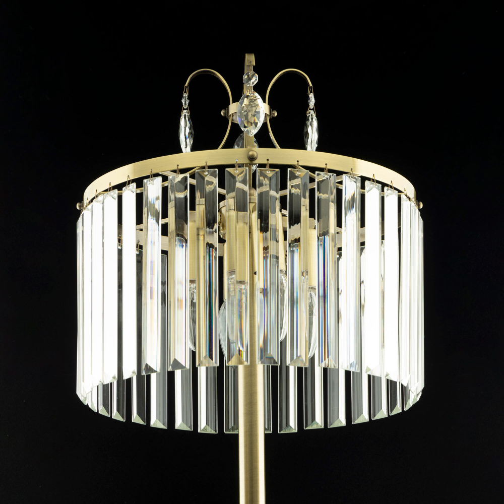 Citilux Инга CL335943 Торшер хрустальный Бронза