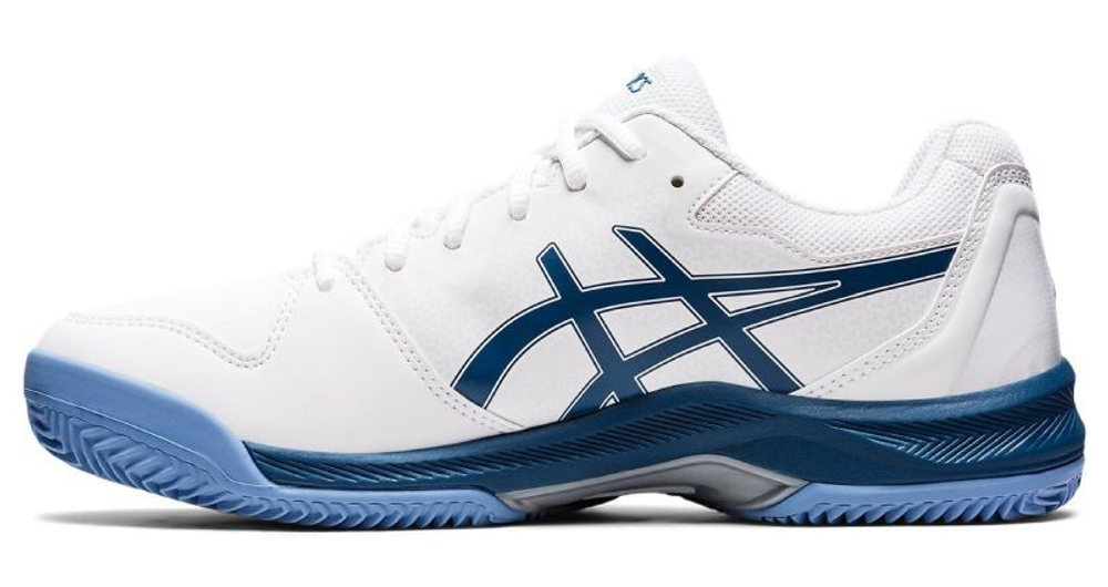 Мужские кроссовки теннисные Asics Gel-Dedicate 7 Clay - white/light indigo