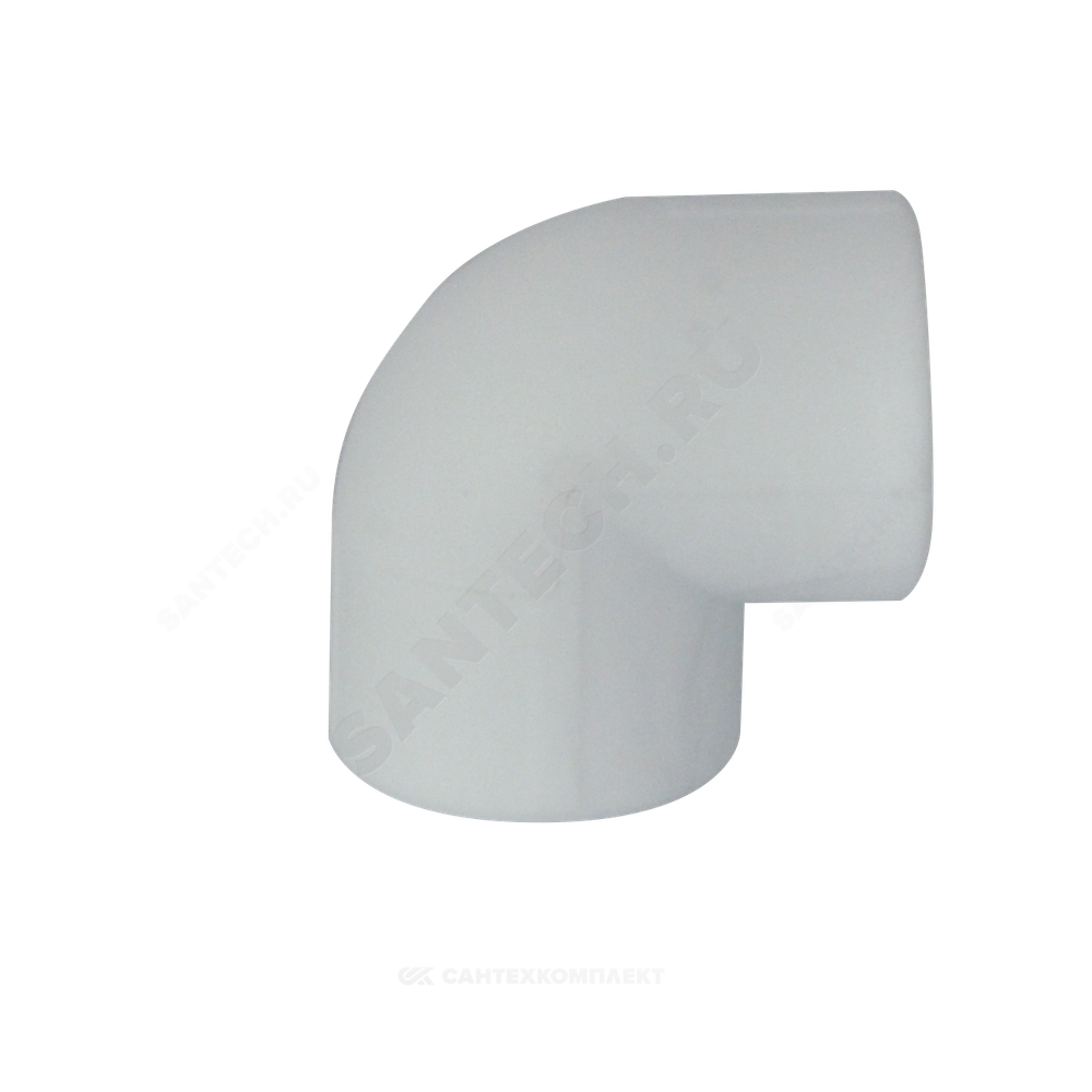 Угольник PP-R белый Дн 63х90гр внутренняя пайка VALFEX 10108063