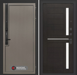 Входная дверь Лабиринт Лаб 1 Про - 02 Венге, стекло белое