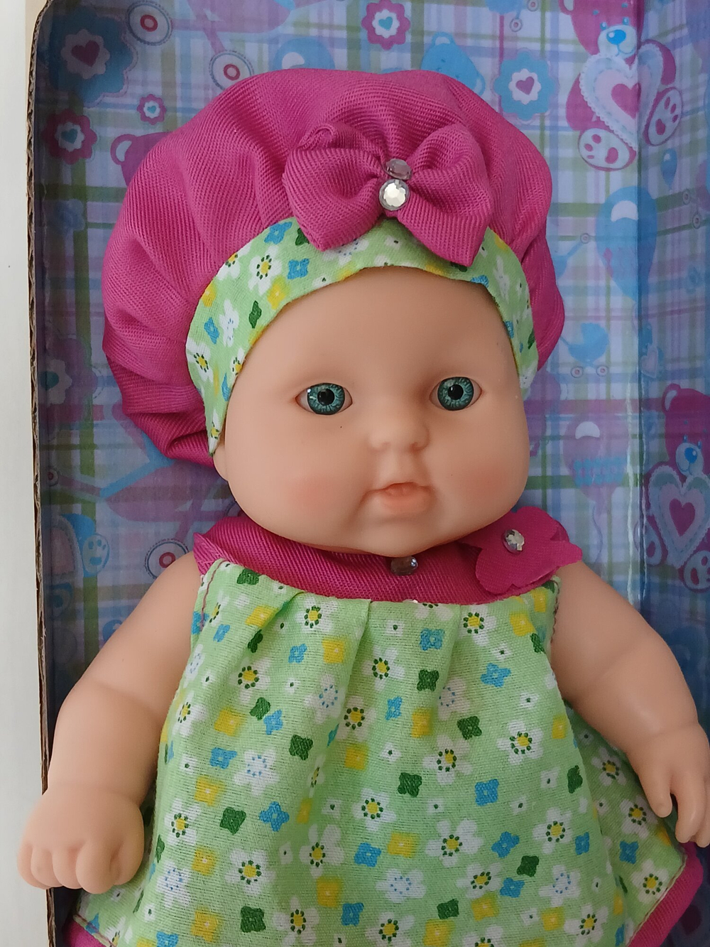 Кукла Весна "Карапуз 13 девочка", арт. В2198, 20см, пупс классический, винил/пластик/текстиль