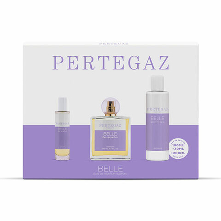 Женский парфюмерный набор Pertegaz Belle 3 предмета, включая Eau de Toilette и гель для душа