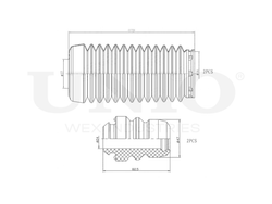 Комплект пыльник и отбойник UNIO DUC-50020
