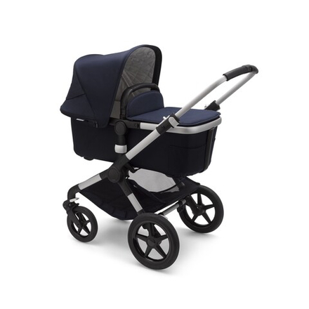 Коляска 2 в 1 Bugaboo Fox 2 Classic Complete Alu/Dark Navy, стальной/темно-синий