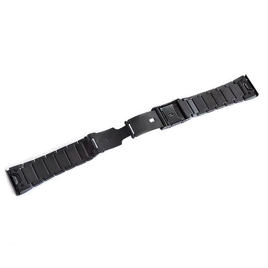 Браслет титановый QuickFit 26 мм для Garmin Fenix 7x 6x 5x, Tactix 7 Delta, Enduro 2, Instinct 2X быстросъемный (Черный)