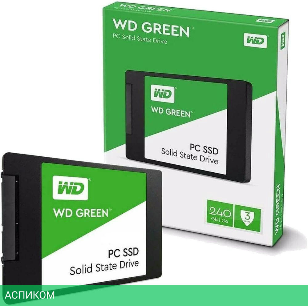 SSD диск WD Green 1TB (WDS100T3G0A)