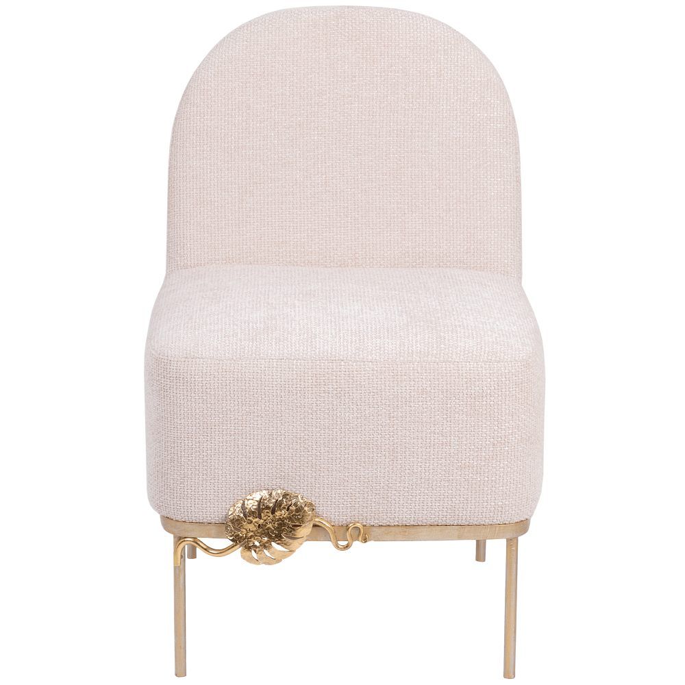 Кресло Monstera Deliciosa (Монстера) Айвори Мраморное золото