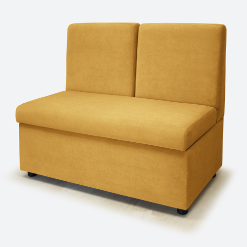 Диван в прихожую 100 см, с ящиком, Dream Yellow