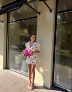 Платье мини Rose, Белый