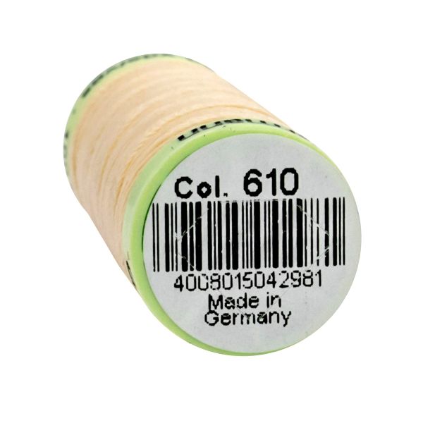 Нитки отделочные Gutermann Top Stitch 30 (30 метров), 5 кат. | 610 св.кремово-желтый