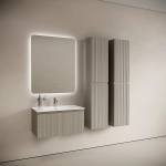 Тумба с раковиной Sancos CODE CD80GP/CN13002 80 серая платина