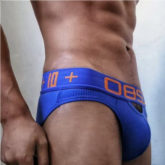 Мужские трусы брифы синие BS BS3513-9