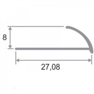 НАП КЛ 8мм "DO-1" 2,7м Бронза глянец наружный анод. алюм.